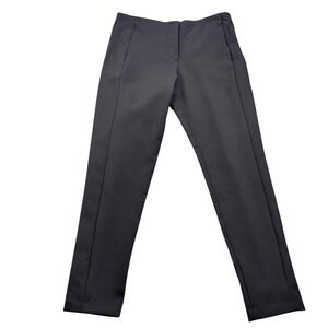 T Alexander Wang Black Nylon Zip Front Pocket Tapered Pant Sz 4